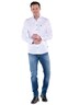 Herren Hemd uni , Reinweiss