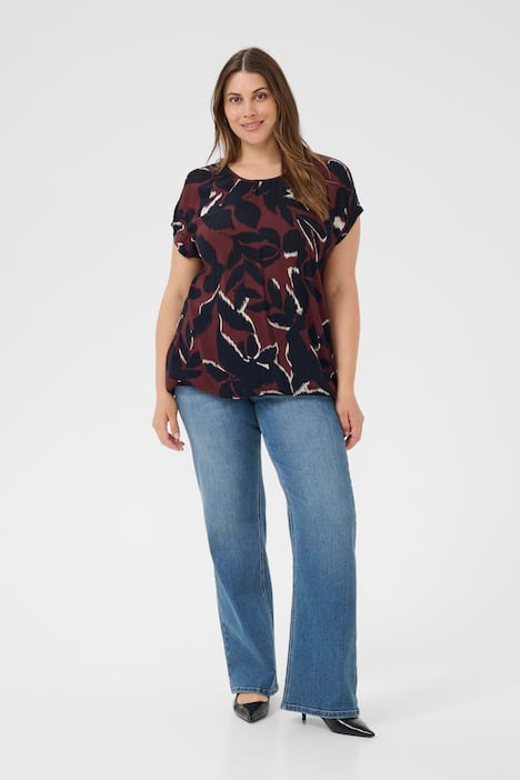 Kurzarm-Bluse Loose fit