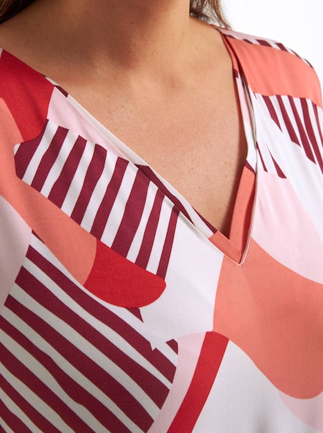 Kleid Kurzarm Ohne Kragen