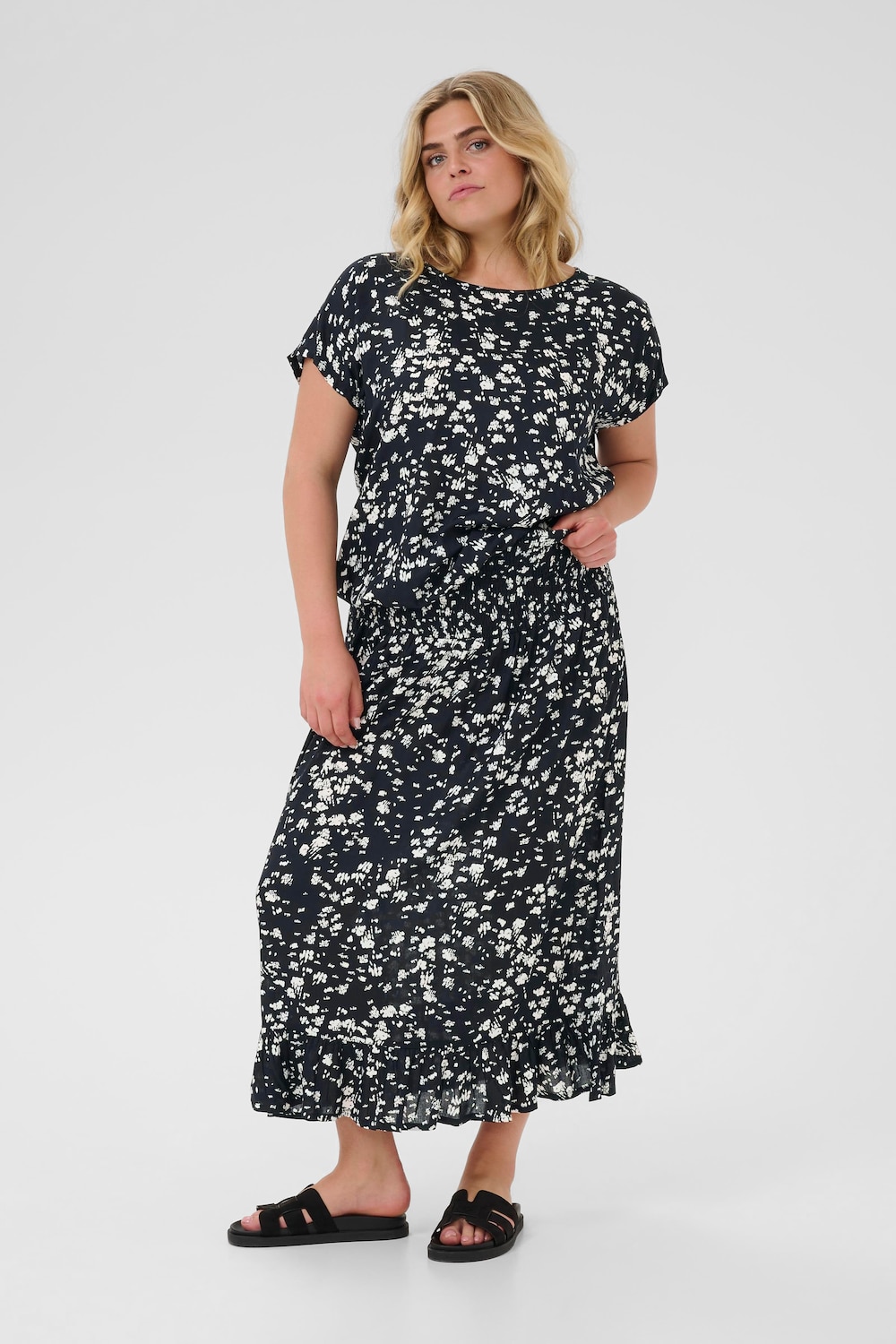 Kurzarm-Bluse Loose fit