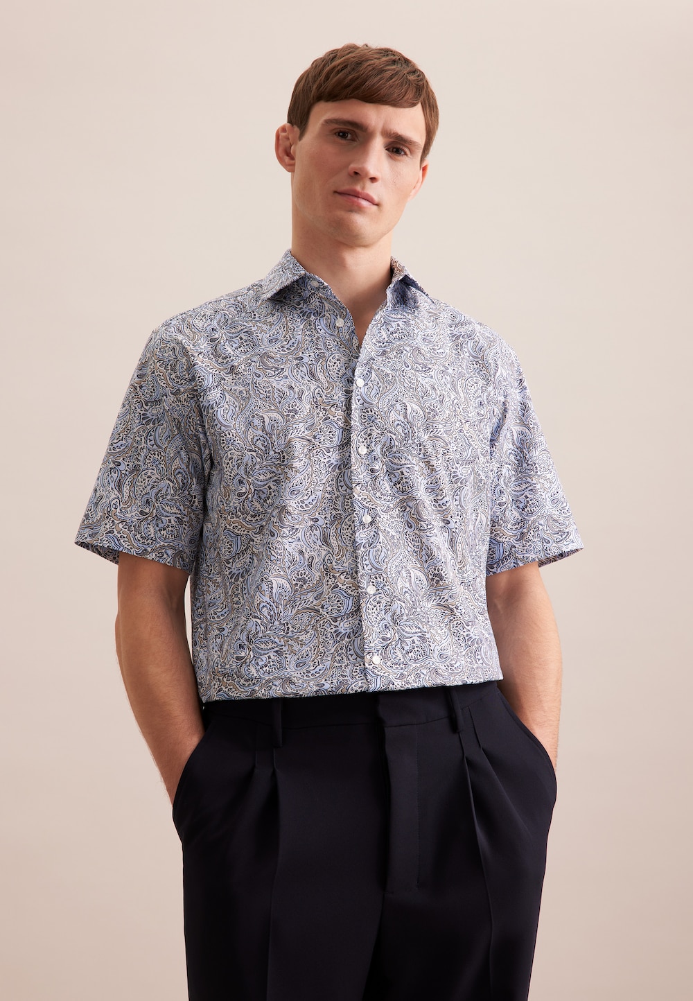 Herren Business Hemd - Floral