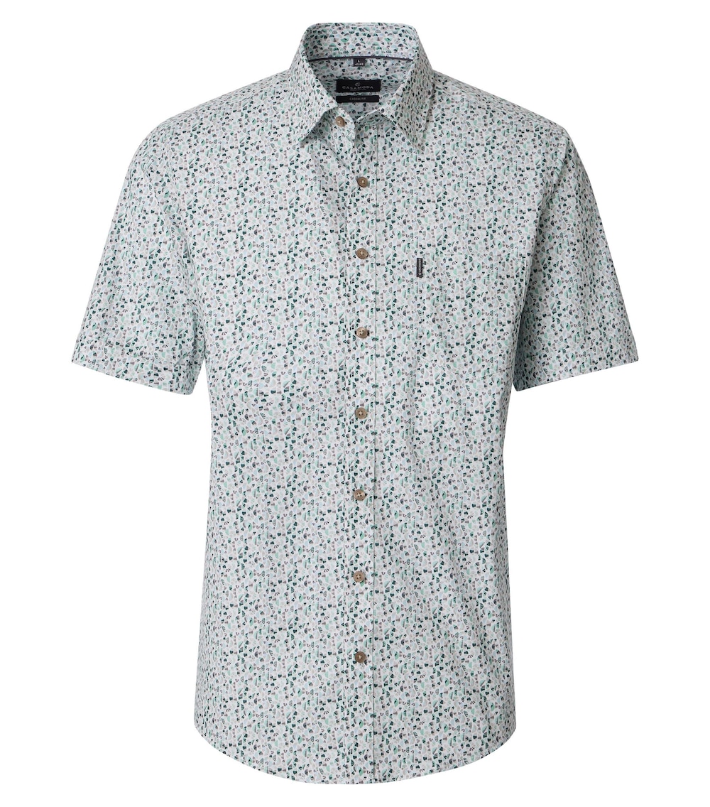 Freizeithemd Kurzarm Print Casual Fit