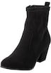 Stiefelette Stiefelette mit Blockabsatz Uni