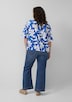 Strukturierte Bluse im O-Shape