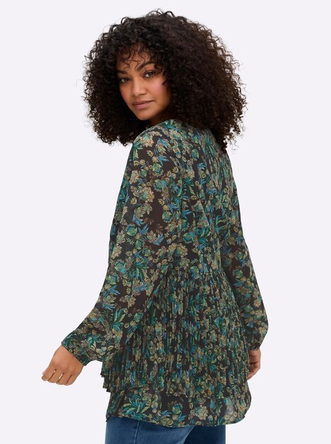 Tunika Langarm Ohne Kragen