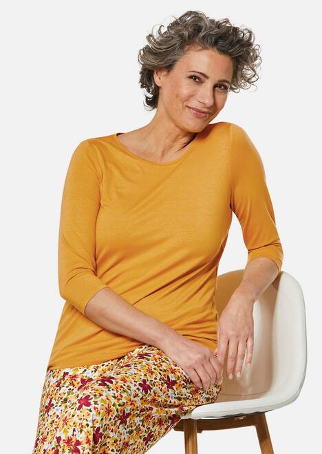 Trageangenehmes Viskoseshirt mit Elasthan