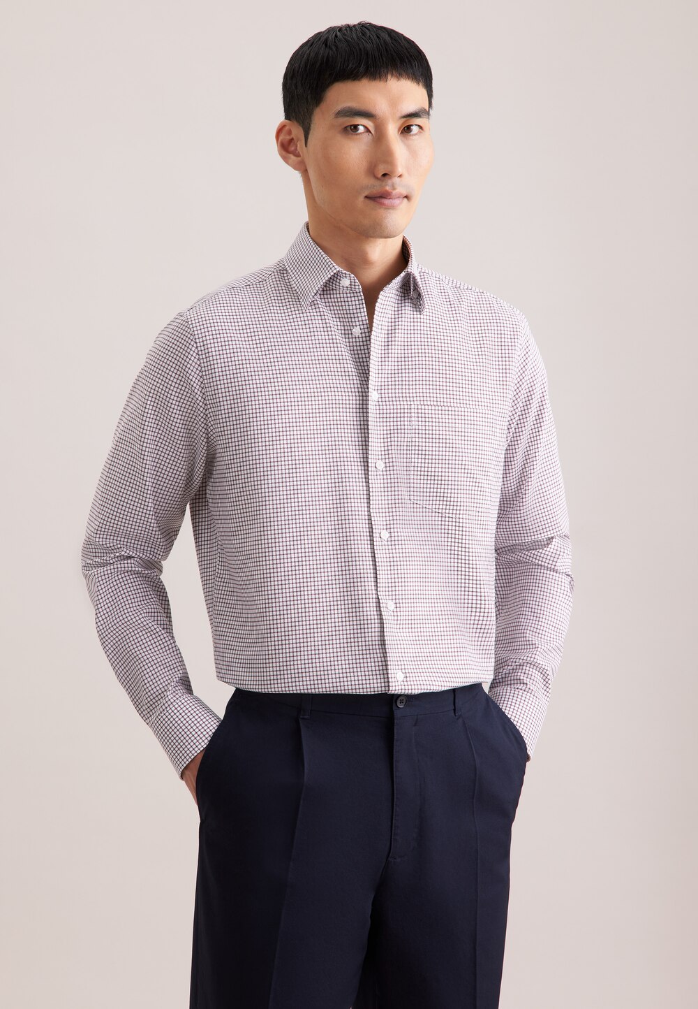 Herren Business Hemd - Karo