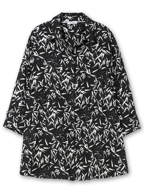 Hemdbluse 3/4-Arm Sonstiges Muster Hemdkragen