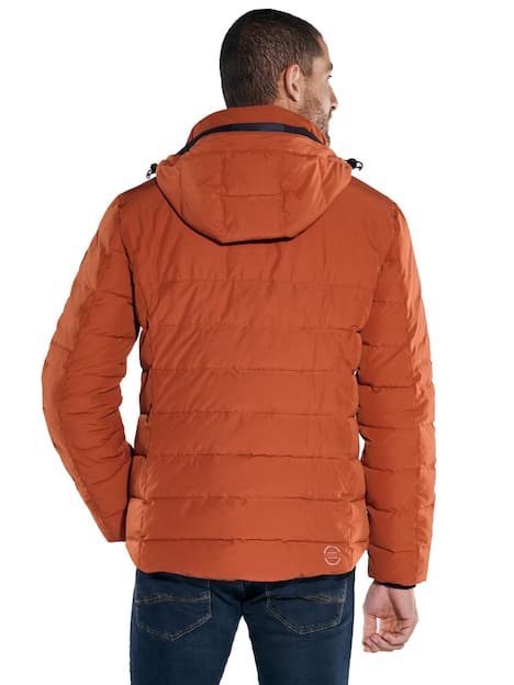 engbers Herren Steppjacke mit abnehmbarer Kapuze , Rostorange