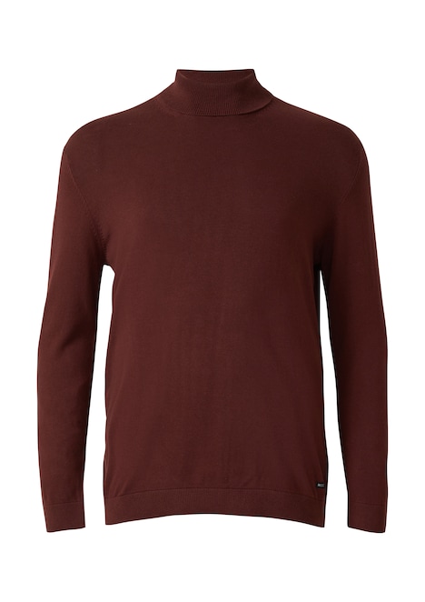Rollkragenpullover aus reiner Baumwolle