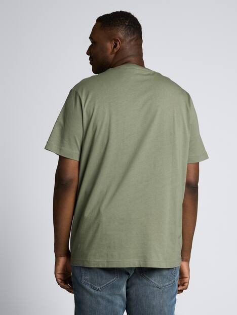 T-Shirt aus Baumwolle mit Logo-Badge