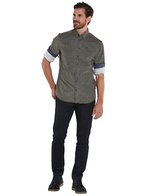 engbers Herren Langarm-Hemd aus Baby-Cord , Khaki