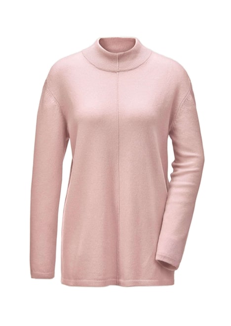 Weicher Kaschmirpullover mit Kragen