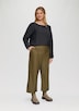 Viskose-Bluse mit elastischem Saum