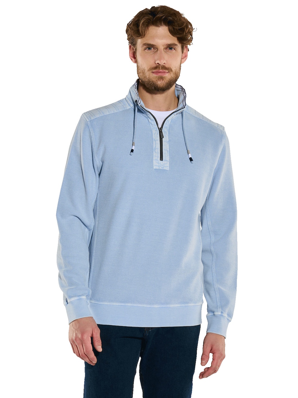 Sweatshirt mit Stehkragen