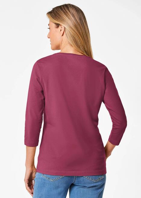 Shirt mit V-Ausschnitt