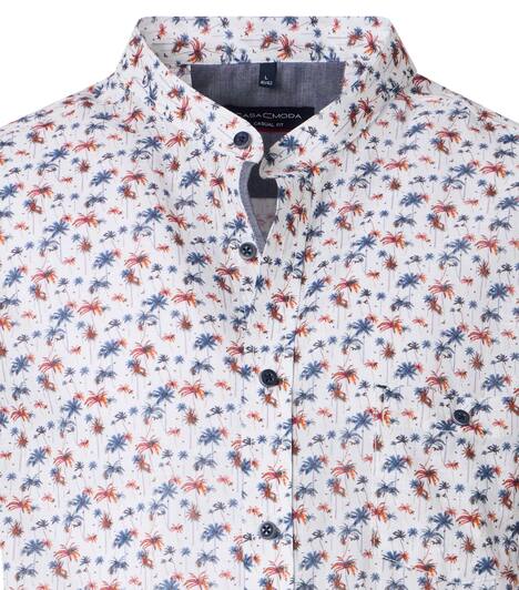 Freizeithemd Kurzarm uni Casual Fit