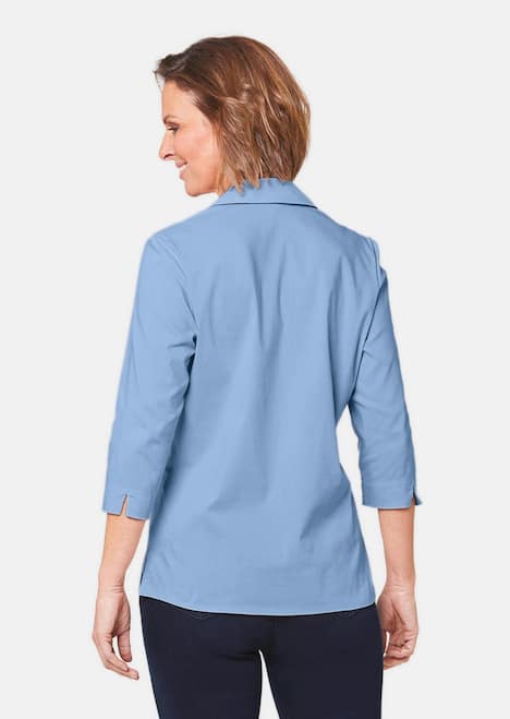 Stretchbequeme Bluse mit Baumwolle