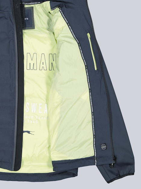 Herren Funktionsjacke mit Softshell-Ärmel , Saphirblau