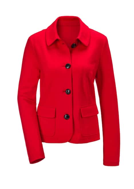 Leichte Jacke mit Stehkragen in rot