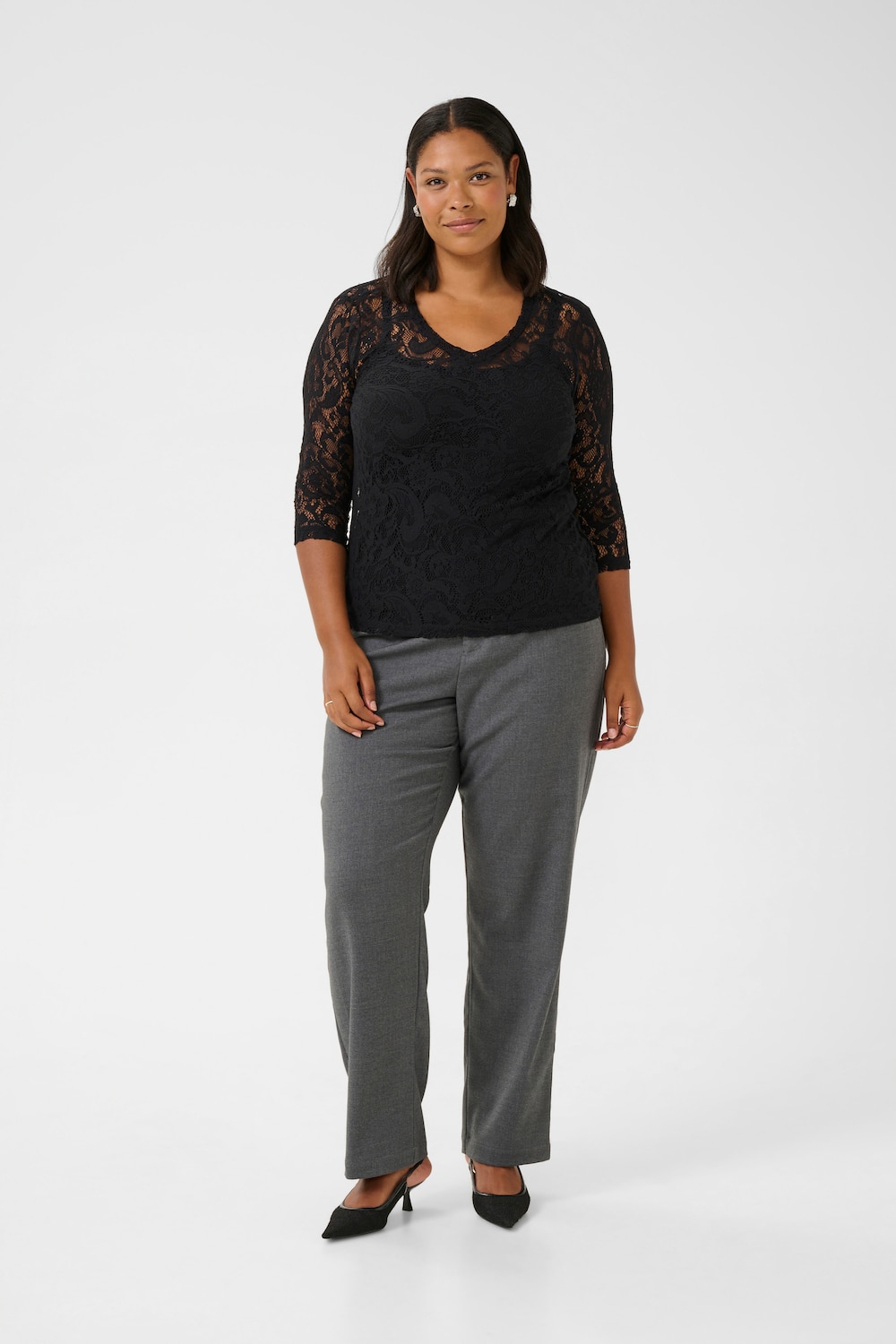 Langarm-Bluse Regular fit