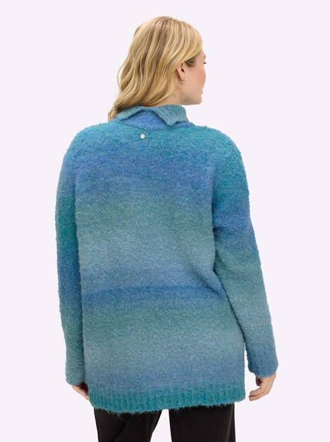 Pullover Langarm Jersey Sonstiges Muster Stehkragen