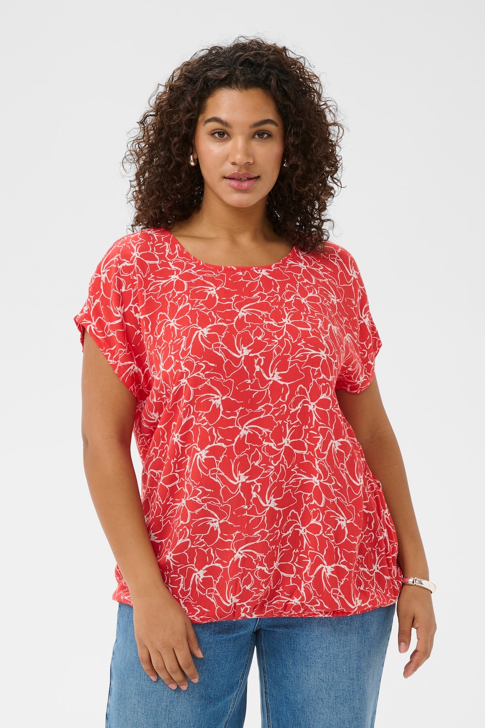 Blouse met korte mouwen Loose fit