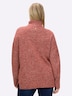 Pullover Pullover in melierter Strickqualität Langarm Meliert Stehkragen