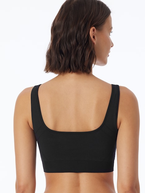 Schiesser Damen Bustier Casual Seamless - schwarz
