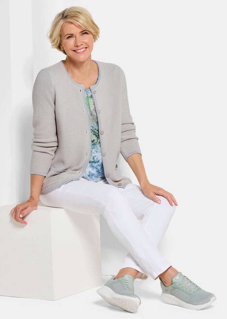 Elegante Strickjacke mit Taschen