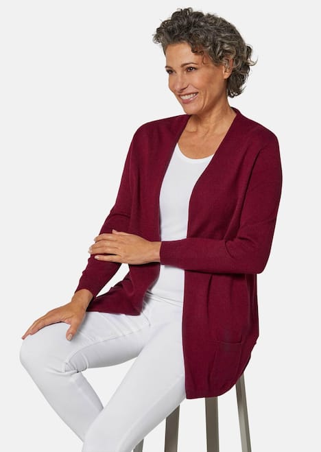 Langarm Feinstrick-Cardigan