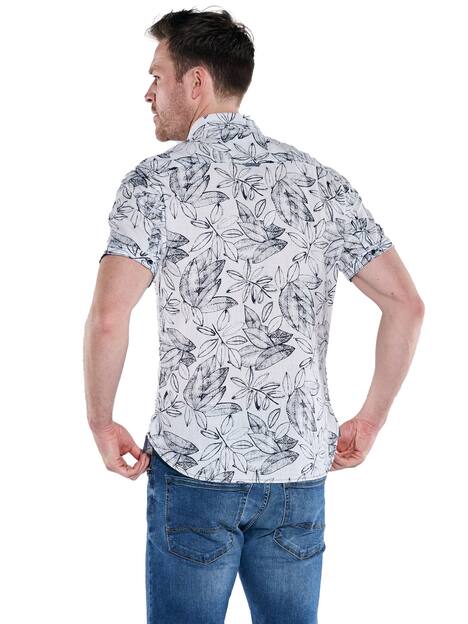 Kurzarm-Hemd gemustert