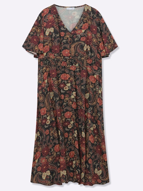 Kleid Kurzarm Ohne Kragen