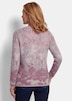 Langarm Jacquard-Pullover mit Muster