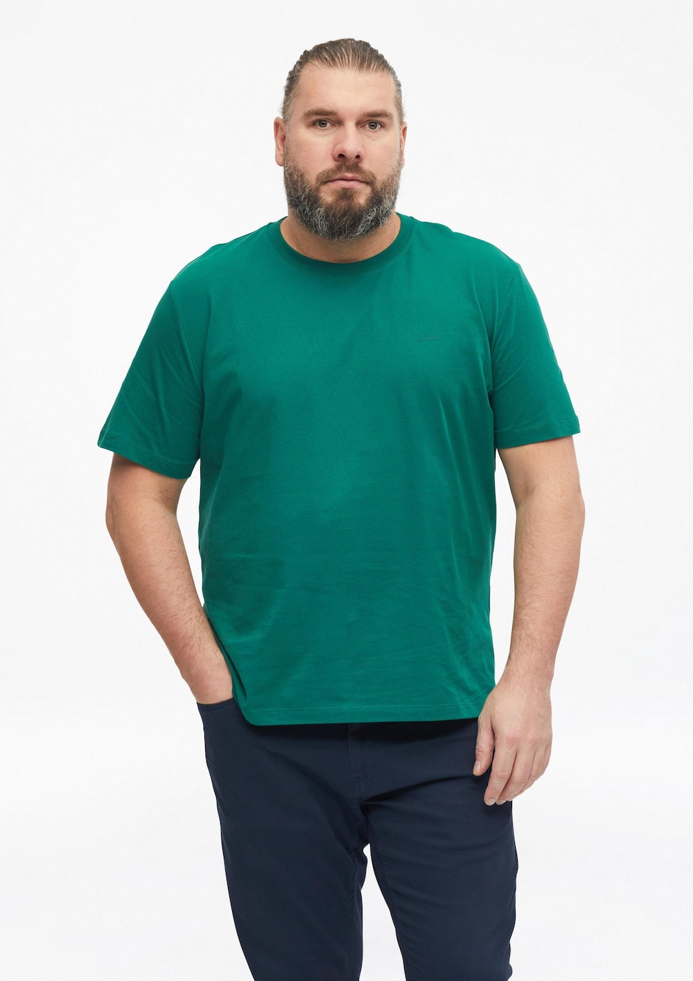 Baumwoll-T-Shirt mit Logo-Print