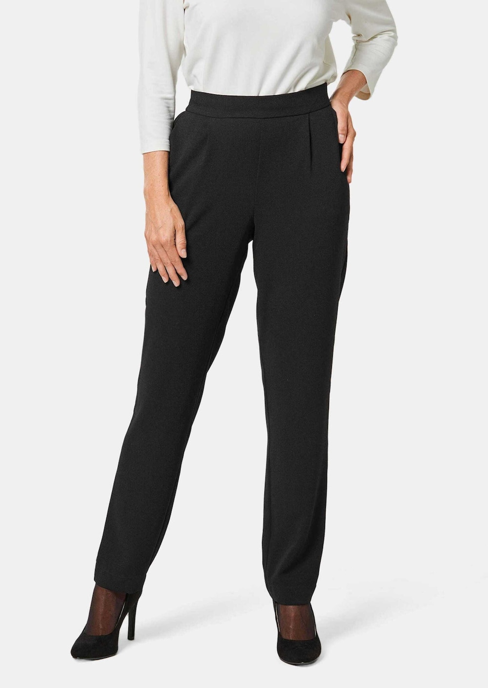 Hose MARTHA Schicke Stoffhose MARTHA mit Teildehnbund