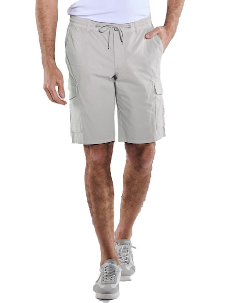 Herren Bermuda mit Tunnelzug , Hellgrau