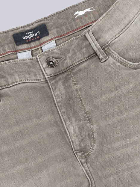 engbers Herren Super-Stretch-Jeans regular , Hellbraun