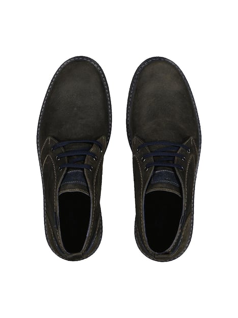 engbers Herren Boot mit Struktur-Prägung , Oliv