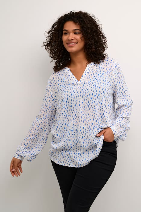 Langarm-Bluse Regular fit