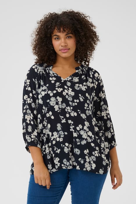 Langarm-Bluse Regular fit