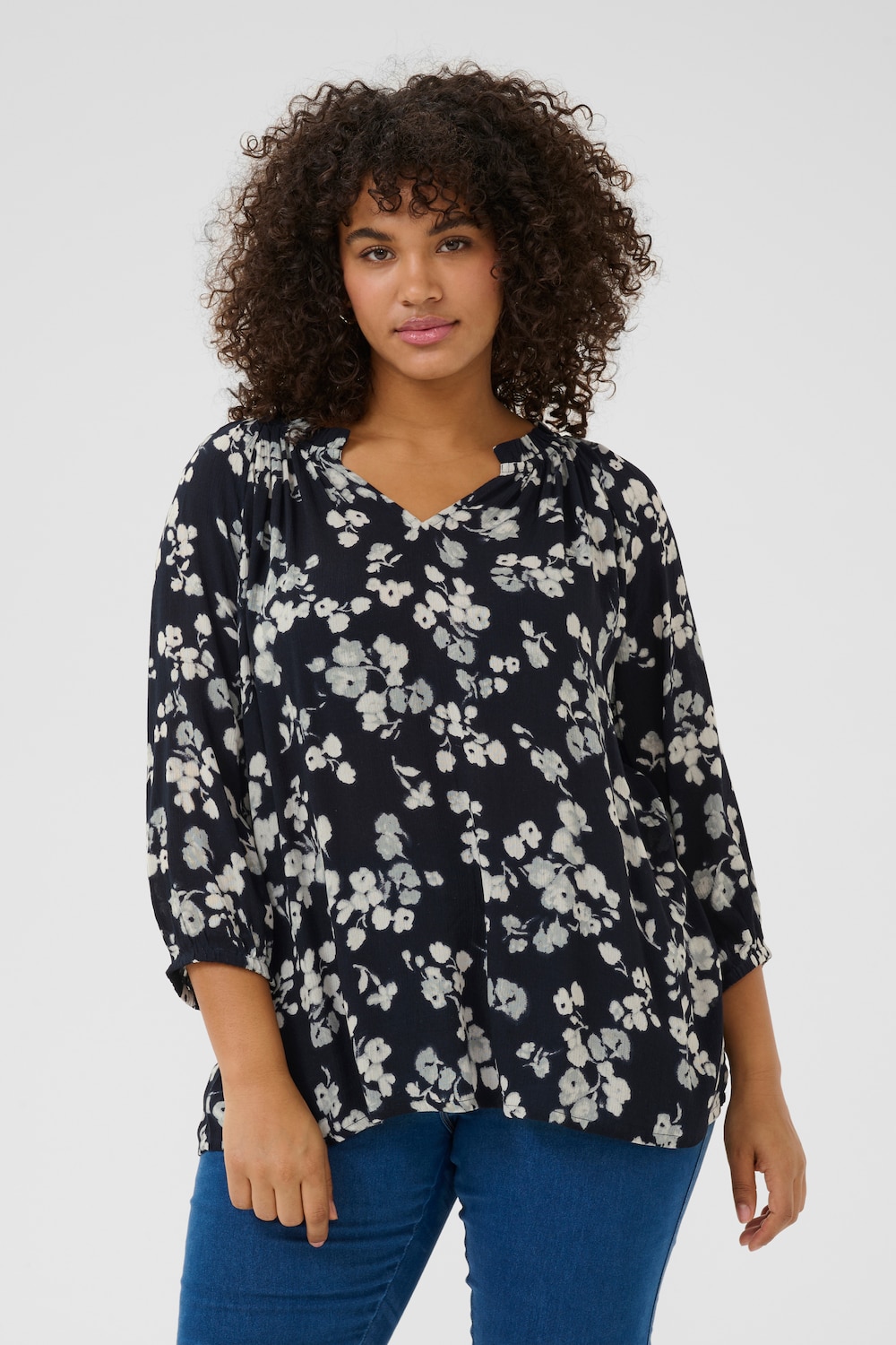 Langarm-Bluse Regular fit