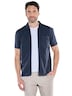 Herren Overshirt mit Reißverschluss , Saphirblau