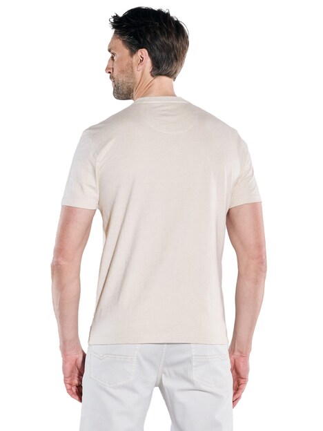 Herren T-Shirt regular , Beige