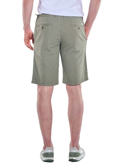 Herren Chino-Bermuda mit Tunnelzug , Khaki