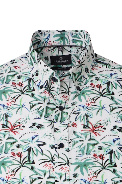 Freizeithemd Kurzarm Print Comfort Fit