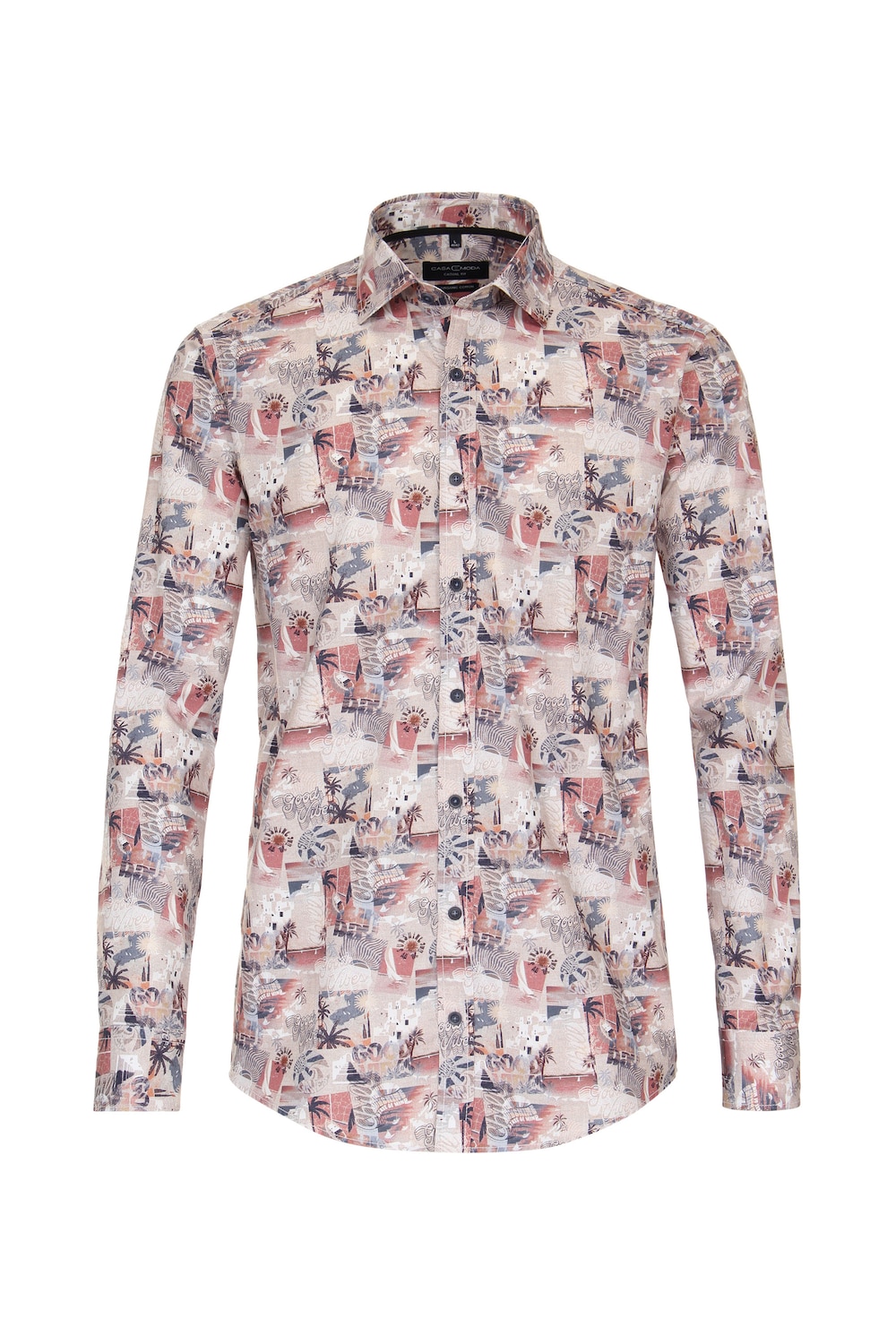 Freizeithemd Print Casual Fit