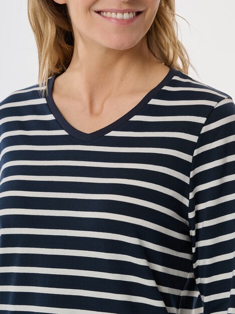 Schiesser Damen Pyjama Casual Essentials - nachtblau