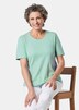Basic Baumwollshirt mit kurzem Arm