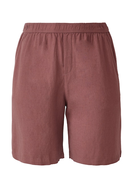 Shorts aus Leinen-Viskose-Mix